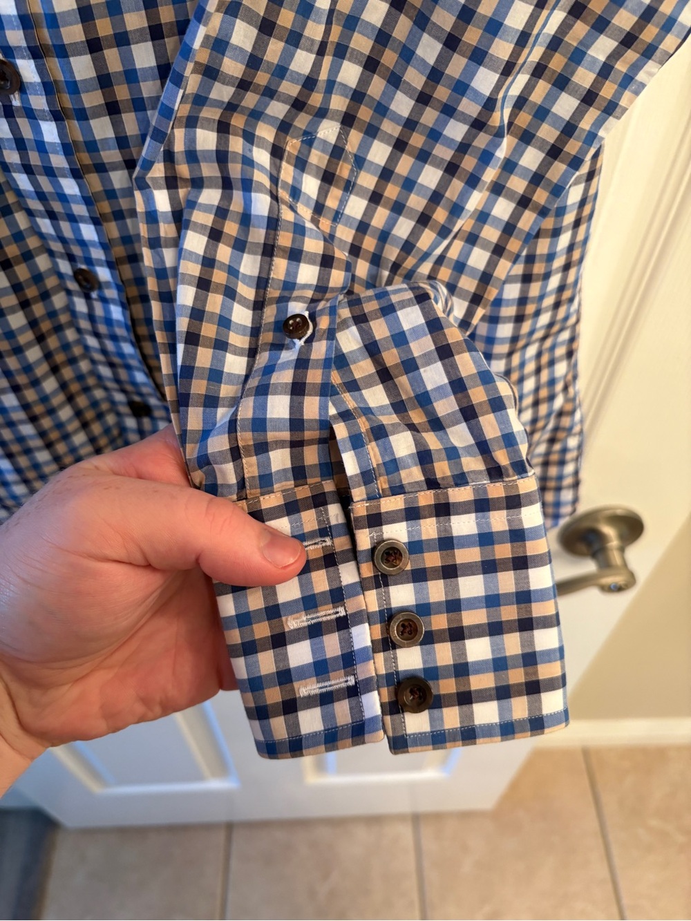 Lyle Lovett for Hamilton Plaid Western Button Up Shirt - Picture 10 of 10